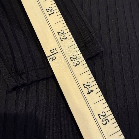 Kendall & Kylie V-Neck Long Sleeve Choker Neck Skater Black Mini Dress Small - Picture 11 of 12